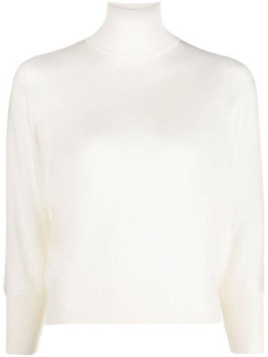 Talea Virgin Wool Knit Top White - MAX MARA - BALAAN 1