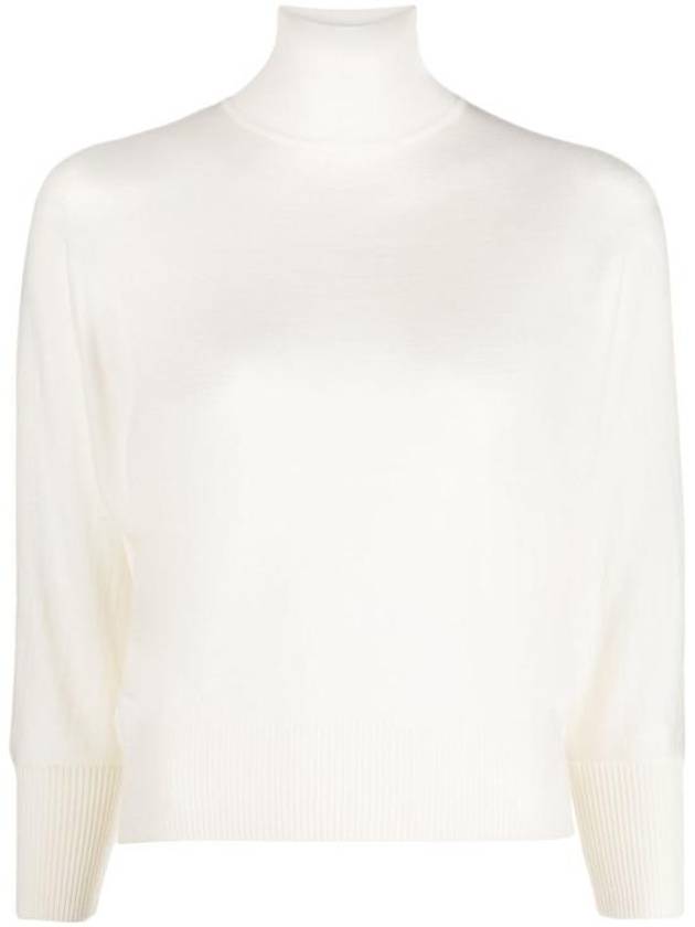 Talea Virgin Wool Knit Top White - MAX MARA - BALAAN 1