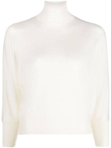 Talea Virgin Wool Knit Top White - MAX MARA - BALAAN 1