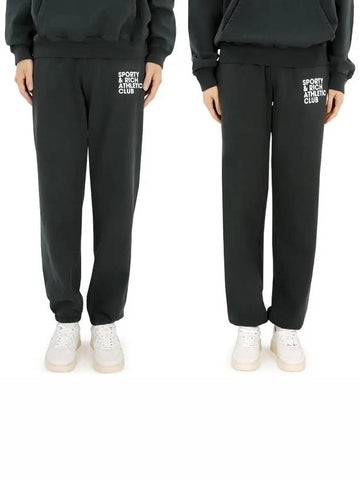 EXERCISE OFTEN Jogger Pants Feed Black SWAW235 FB - SPORTY & RICH - BALAAN 1