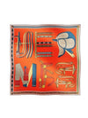 Lettres Equestre 90 Scarf Orange - HERMES - BALAAN 1