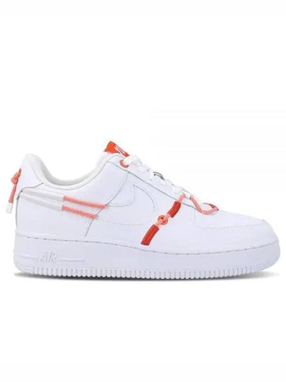 Women's Air Force 1 LX Safety Sneakers White Orange Blue - NIKE - BALAAN 2