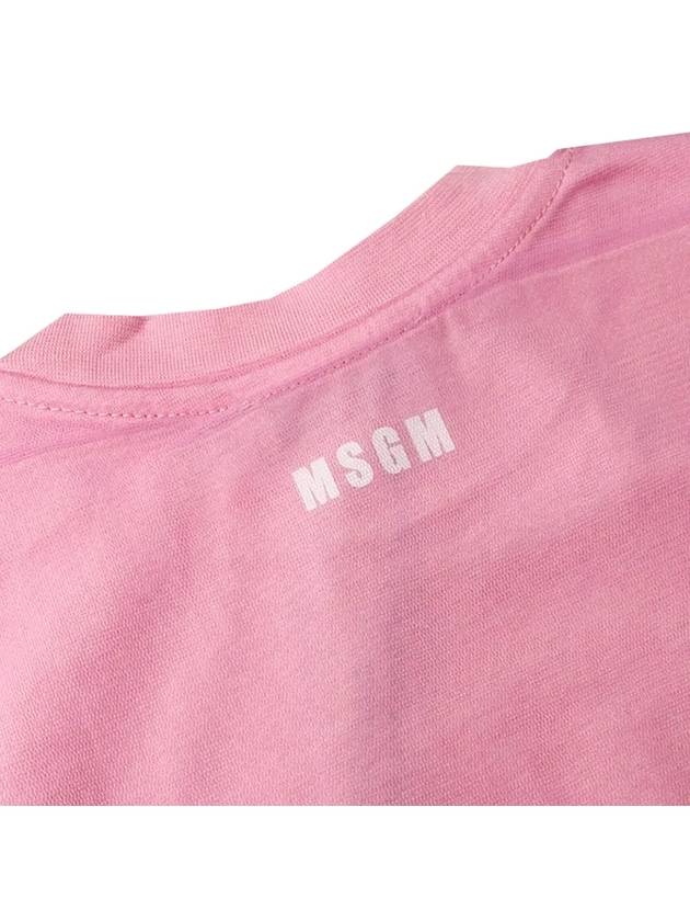 Kids Bag Logo Chiffon Dress Pink S4MSJGDR124 042 - MSGM - BALAAN 4