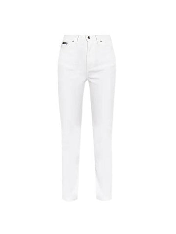 Audrey Straight Jeans White - DOLCE&GABBANA - BALAAN 1