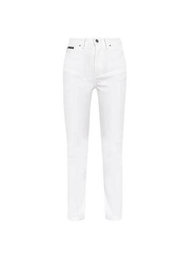 Audrey Straight Jeans White - DOLCE&GABBANA - BALAAN 1