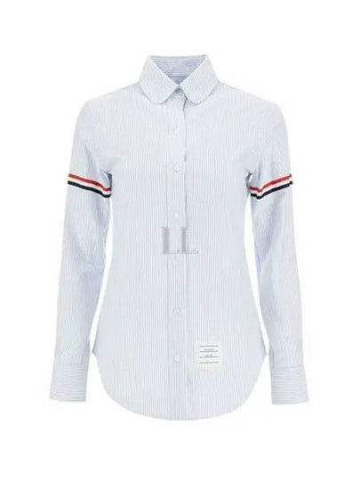 Women's Armband University Striped Oxford Shirt Blue - THOM BROWNE - BALAAN 2