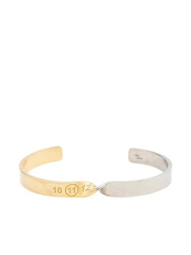 Twisted Number Cuff Bracelet Silver Gold - MAISON MARGIELA - BALAAN 2