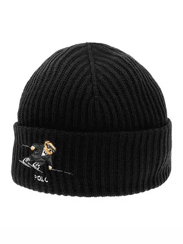 PC1377 001 Ski Bear Beanie Hat - POLO RALPH LAUREN - BALAAN 5