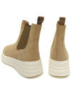 Women's Suede Chelsea Boots Beige HXW5620DR30CRO - HOGAN - BALAAN 4