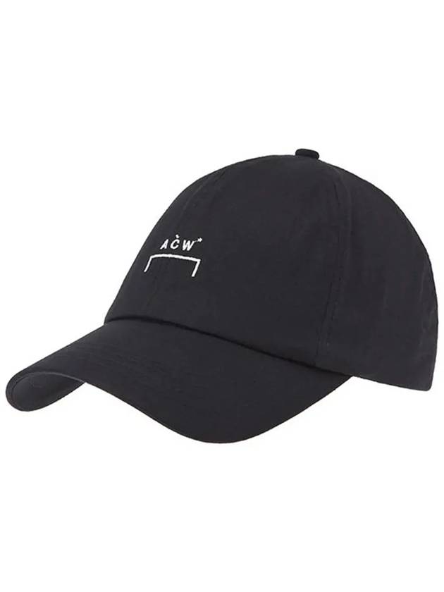 Men's White Embroidered Logo Ball Cap Black - A-COLD-WALL - BALAAN 5