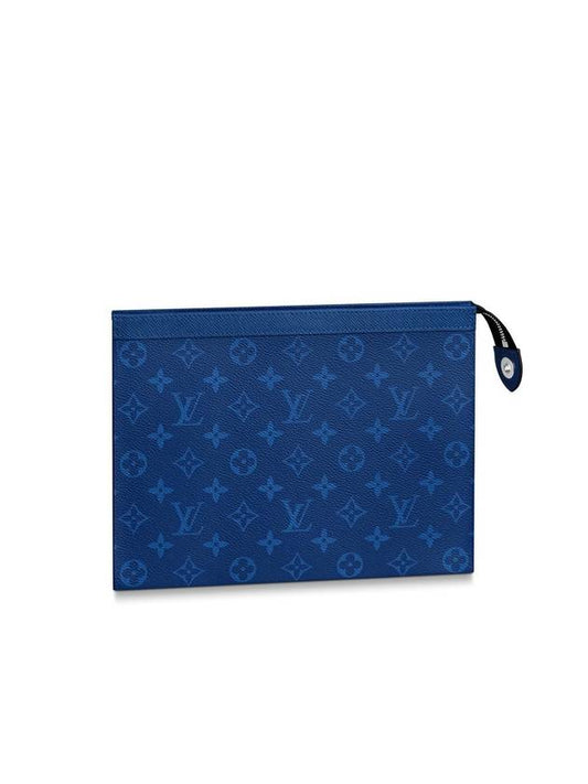 Louis Vuitton Pochette Voyage Clutch Bag Blue - LOUIS VUITTON - BALAAN 1