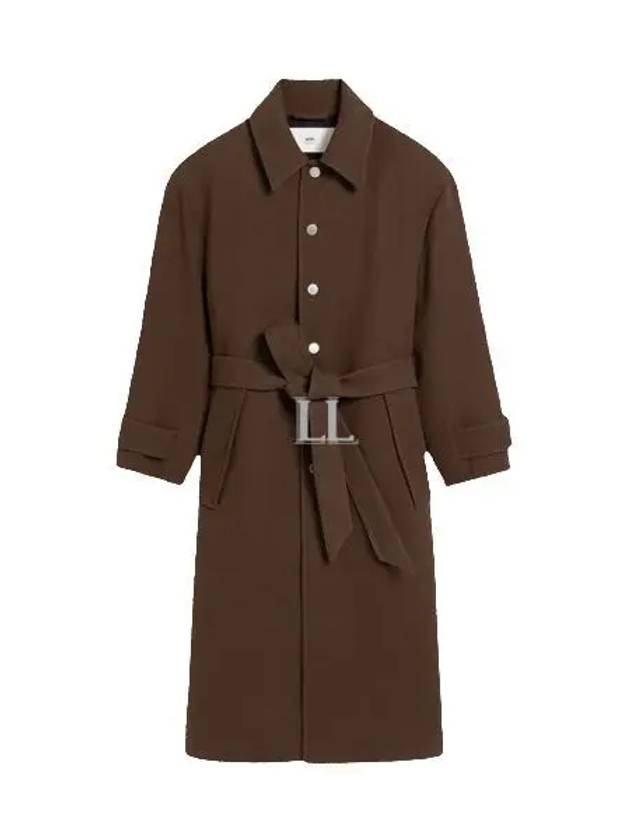 Belted Single Coat Dark Coffee - AMI - BALAAN 2