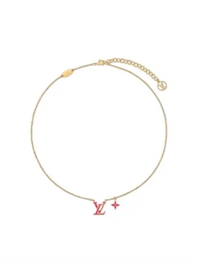 LV Iconic Enamel Necklace Gold - LOUIS VUITTON - BALAAN 2