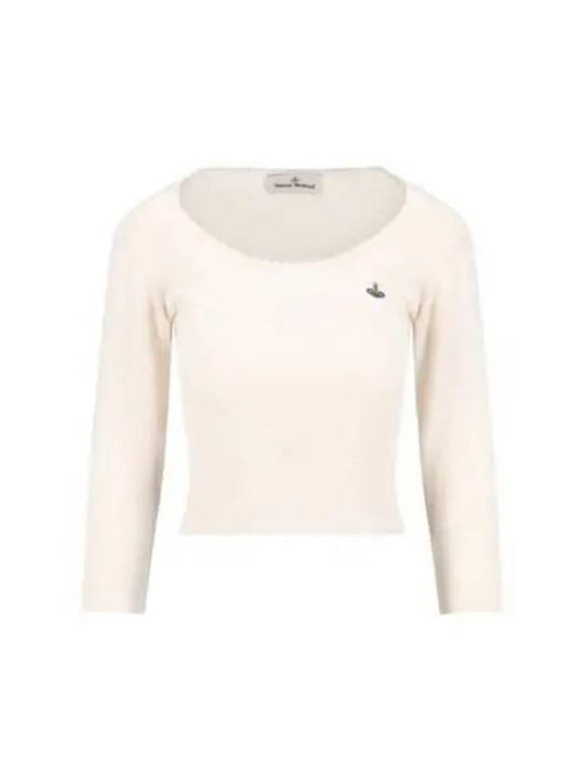 Cashmere Bebe Knit Top Cream - VIVIENNE WESTWOOD - BALAAN 2