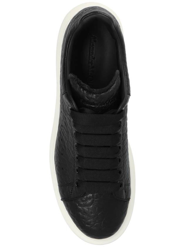 Oversized Lace-Up Low-Top Sneakers Black - ALEXANDER MCQUEEN - BALAAN 7