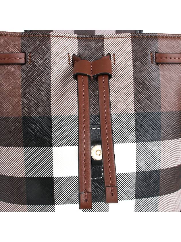 Check Mini Backpack Dark Brown - BURBERRY - BALAAN 8