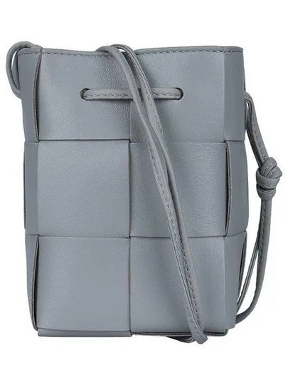 Intrecciato Cassette Small Bucket Bag Grey - BOTTEGA VENETA - BALAAN 2