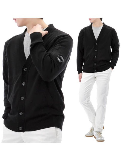 Lens Cotton Cardigan Black - CP COMPANY - BALAAN 2