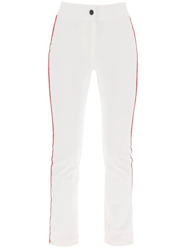 Tricolor Trim Skinny Pants White - MONCLER - BALAAN 1