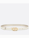 30 Montaigne Reversible Leather Belt Gold Latte - DIOR - BALAAN.