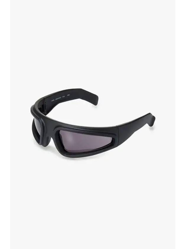 Wraparound Frame Rider Sunglasses Black - RICK OWENS - BALAAN 1