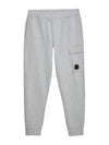 Diagonal Raised Fleece Cargo Track Pants Grey Melange - CP COMPANY - BALAAN 2