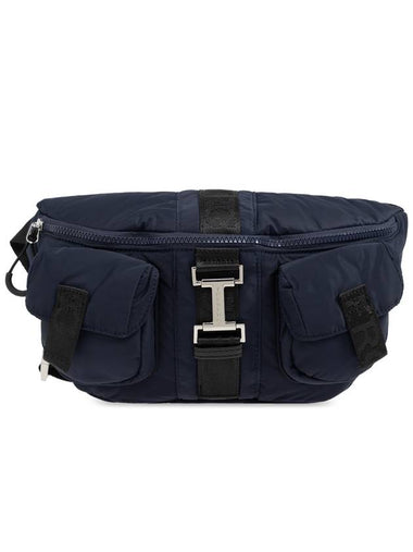 Iceberg Waist Bag With Logo, Men's, Navy Blue - ICEBERG - BALAAN 1