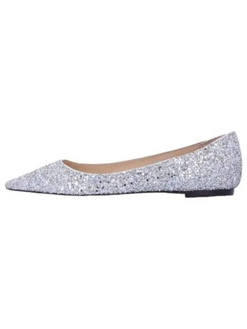 Romi glitter flat shoes silver - JIMMY CHOO - BALAAN 1