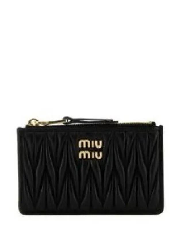 Logo Card Wallet Black - MIU MIU - BALAAN 2