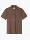 Signature Stripe Trim Polo Shirt Brown - PAUL SMITH - BALAAN 2