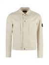 Shadow Project Cotton Hemp Plated TC Trucker Jacket Ivory - STONE ISLAND - BALAAN 2