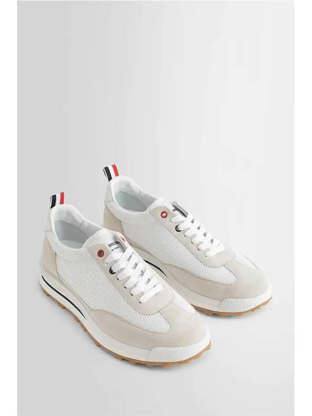 Thom Women Browne Nylon Tech Runner Low Top Sneakers Grey White - THOM BROWNE - BALAAN 7