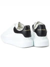 Oversized Leather Black Tab Low Top Sneakers White - ALEXANDER MCQUEEN - BALAAN 5