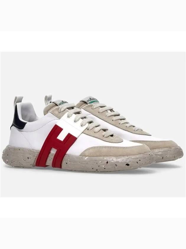 H Logo Lace Up Low Top Sneakers White - HOGAN - BALAAN 4