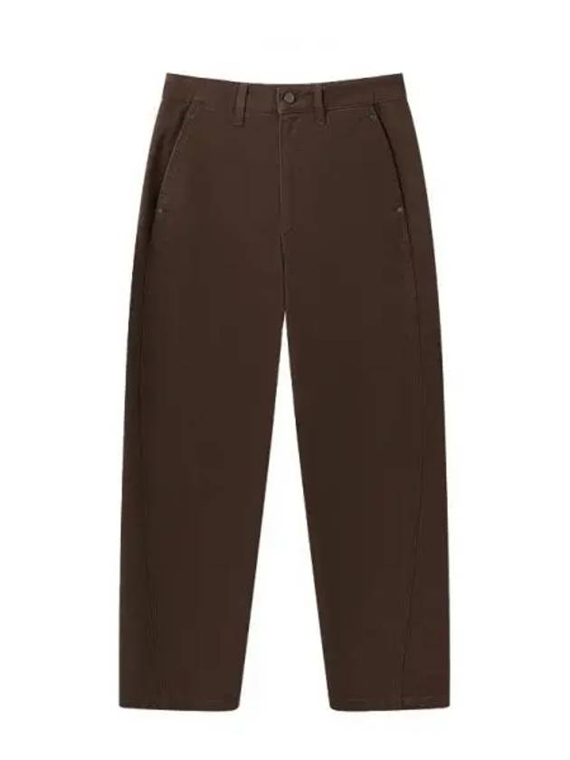 High Waist Straight Pants Brown - LEMAIRE - BALAAN 2