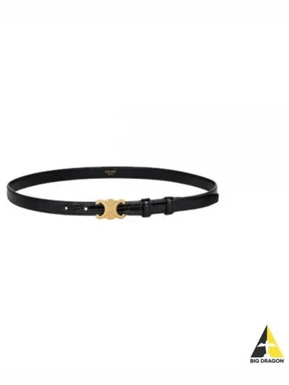 Small Lizard Triomphe Belt Black - CELINE - BALAAN 2