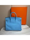 Birkin 25 Swift Celeste 7N Palladium Hardware - HERMES - BALAAN 4