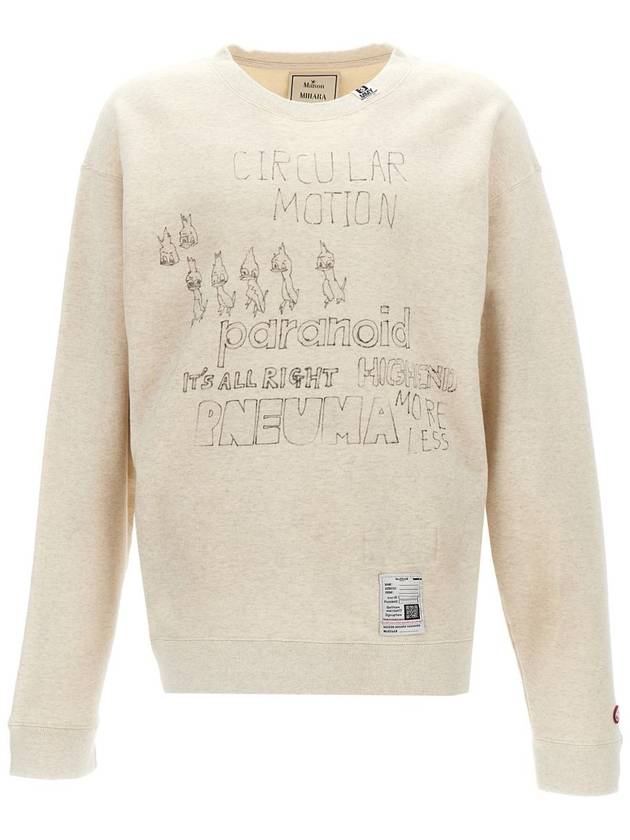 Maison Mihara Yasuhiro Distressed Print Sweatshirt - MAISON MIHARA YASUHIRO - BALAAN 1