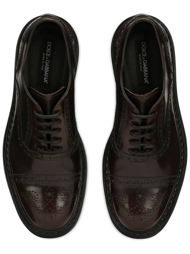 Brush Leather Oxford Shoes A20159A1203 80048 TESTA DI MORO B0170459628 - DOLCE&GABBANA - BALAAN 3