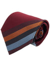 Classic Striped Silk Tie Bordeaux - VIVIENNE WESTWOOD - BALAAN 10