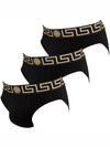 Men's Medusa 3 Pack Briefs Black - VERSACE - BALAAN.