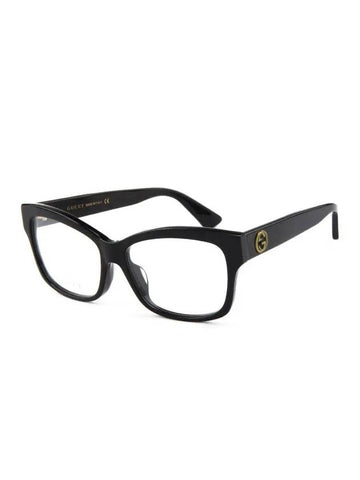 Asian Fit Square Acetate Eyeglasses Black - GUCCI - BALAAN 1