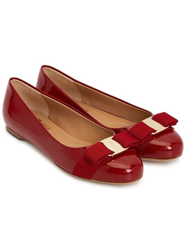 Ferragamo VARINA ROSSO 0592125 Women s Flat Shoes - SALVATORE FERRAGAMO - BALAAN 3