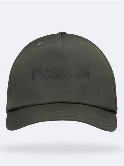 Graffiti Logo Printing Ball Cap Khaki - ALEXANDER MCQUEEN - BALAAN 2