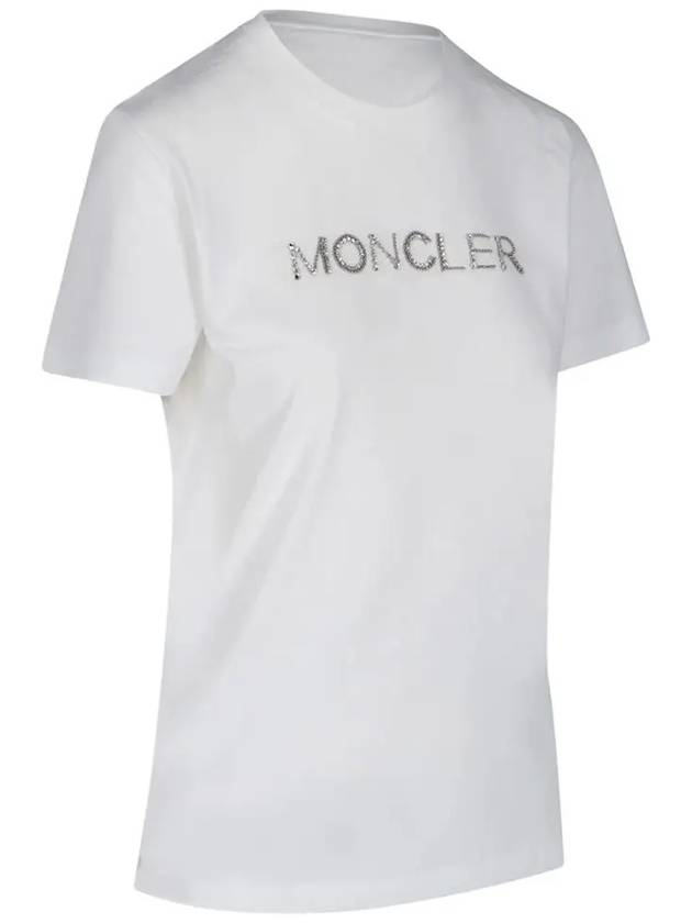 12th Anniversary Strass Logo TShirt 8C771 10 V8058 001 - MONCLER - BALAAN 3