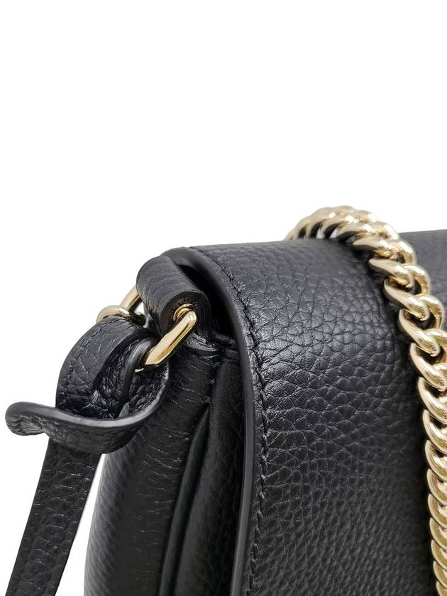 Women s 536224 Black Soho Interlocking Tassel Decorated Chain Cross Bag - GUCCI - BALAAN 8