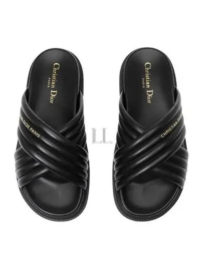 D-Cross Slippers Black - DIOR - BALAAN 2