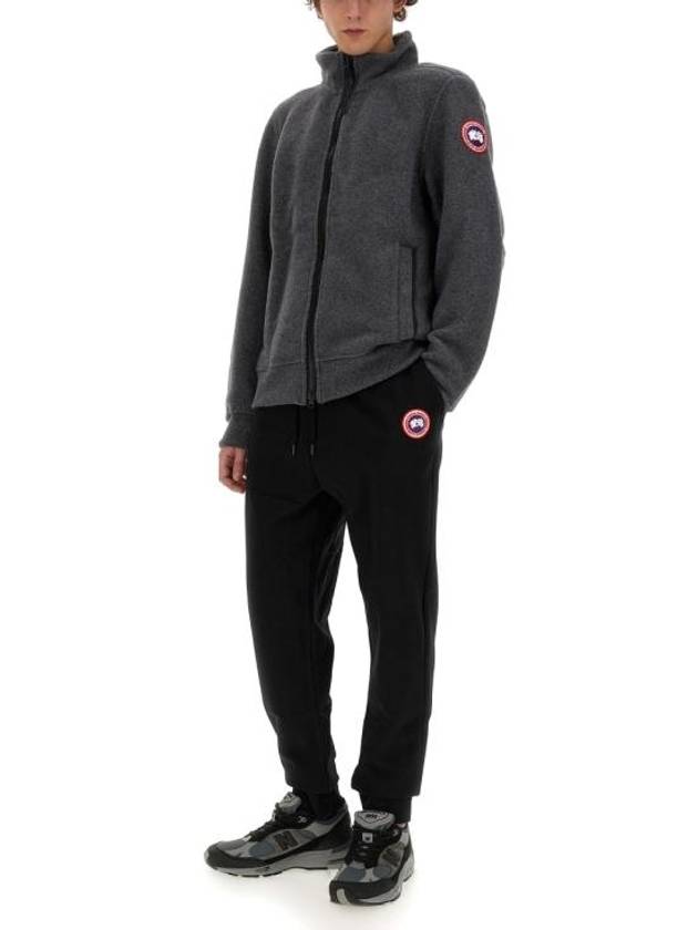 Men's Huron Logo Jogger Pants Black - CANADA GOOSE - BALAAN 3