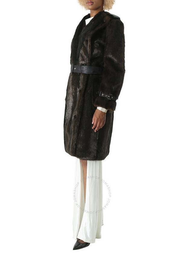 Burberry Ladies Brown Double-Breasted Fur Coat, Brand Size 6 (US Size 4) - BURBERRY - BALAAN 2