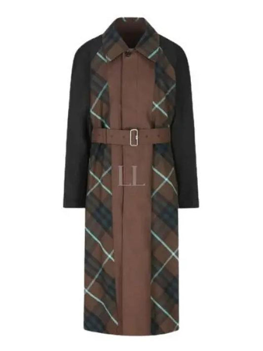 Reversible Check Motif Trench Coat Brown - BURBERRY - BALAAN 2